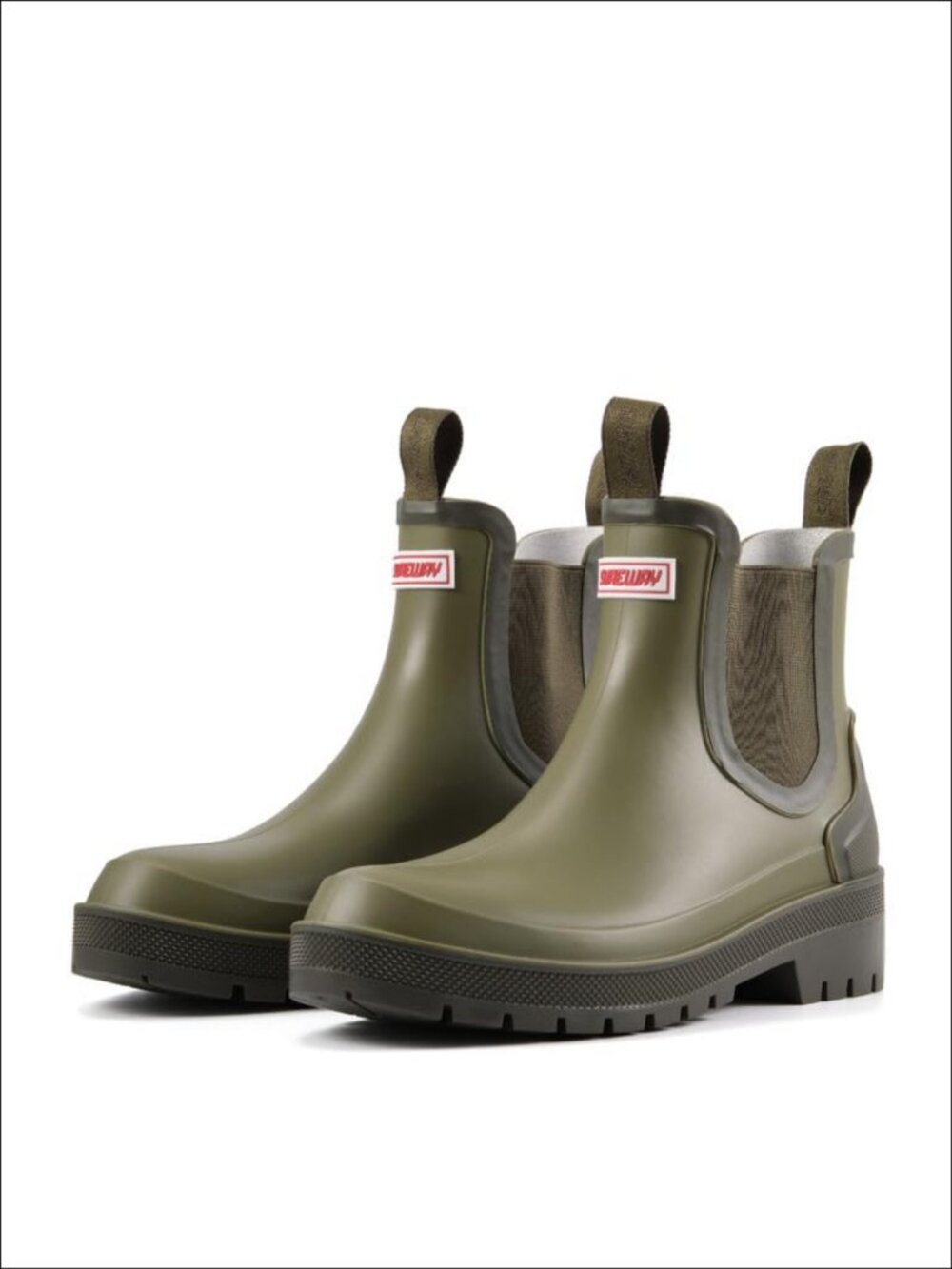 Women's Waterproof Chelsea Ankle Rain Boots Slip Resistant Garden Shoes